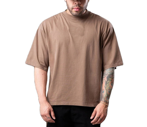 New Fashion 2025 T-<b>shirt</b> Heavyweight 250gsm 100% Cotton Plain Oversized Boxy Fit Men's T <b>Shirt</b> - Product Image 1