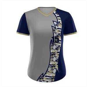 Uniforme de Béisbol al por Mayor OEM, Conjunto Unisex para Adultos, Impresión por Transferencia de Calor, Cuello en V, Botones, Secado Rápido, Transpirable, 100% - Product Image 5