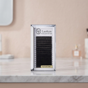 ขนตาปลอม Lashya VolumeEyelashes 0.03, 0.05, 0.07 J, B, C, CC, D, แบบงอนผสมหลายระดับ ผลิตจากใยสังเคราะห์คุณภาพพรีเมียมจากเกาหลี  ไม่ทดลองกับสัตว์ - Product Image 1