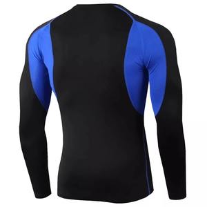 Camiseta de entrenamiento Rash Guard de capa base para hombre, ropa para correr, Top deportivo elástico para correr y hacer ejercicio - Product Image 2