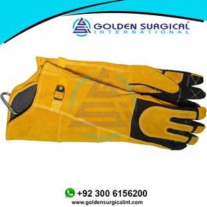 Guante de soldadura de piel de ciervo Americana, de cuero de Boarhide protector térmico, talla única - Product Image 3