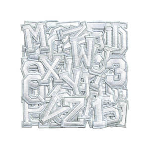 PVC Chenille thêu vá với hình dạng hoa silicone-vật liệu chính để tăng cường quần áo - Product Image 2