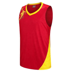 Ensemble de maillots de basket-ball personnalisés pour hommes, 100% polyester, impression par sublimation, séchage rapide, respirant, été - Product Image 4