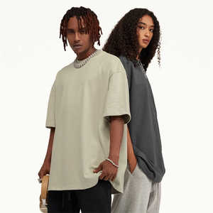 Camisetas de algodón gráficas de Hip Hop, camisetas extragrandes con estampado de algodón 100% personalizado para hombres con diseño de pantalla de seda - Product Image 1