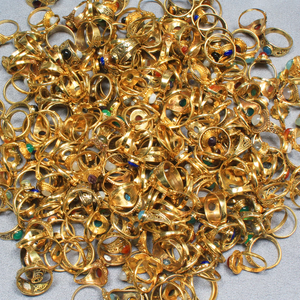 แหวนพลอยชุบทองแบบหลายชิ้นแหวนหินเจียระไนแบบหลายชิ้น - Product Image 3