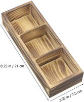 3 boîtes de rangement en bois pour sachets de thé Organisateur pour sachets de thé Coffre de rangement en bois pour sachets de thé