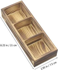 3 boîtes de rangement en bois pour sachets de thé Organisateur pour sachets de thé Coffre de rangement en bois pour sachets de thé - Product Image 4