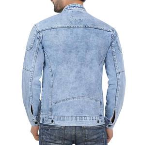 Chaqueta vaquera con cremallera y estilo informal para hombre a la moda, venta al por mayor, chaqueta vaquera de calle alta Vintage a la moda para exteriores de talla grande - Product Image 5