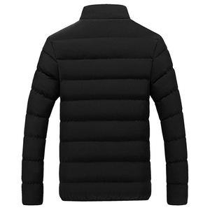 Veste matelassée chauffante d'extérieur pour hommes, design uni, respirante, vestes matelassées d'hiver pour hommes - Product Image 4