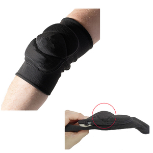 Genouillères en néoprène universelles unisexes, protection contre les chocs, à enfiler, toutes saisons, noires - Product Image 3