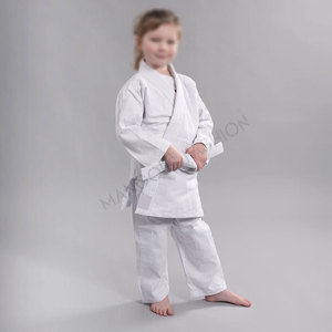 Ensemble de Kimono de Judo en Coton Personnalisable de Haute Qualité, Tissage Simple, Séchage Rapide, Style Kimono d'Arts Martiaux pour Enfants, Unisexe - Product Image 2