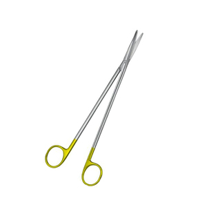 Tijeras Metzenbaum (TC) usadas en el hospital, fuente de alimentación manual de acero inoxidable chapado en oro medio, diferentes tamaños disponibles - Product Image 1