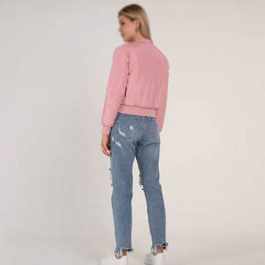 แจ็กเก็ตนักบินบอมเบอร์สำหรับผู้หญิงสไตล์สตรีทแวร์เสื้อแจ็คเก็ตบอมเบอร์สำหรับฤดูหนาว - Product Image 2