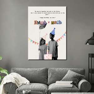 ภาพพิมพ์บนผ้าแคนวาสแบบกำหนดเองสุดหรู - งานศิลปะติดผนังแบบเรียบง่ายทันสมัย พร้อมกรอบแบบ Gallery Wrapped - Product Image 1