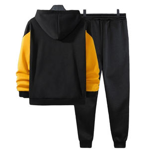 <b>Men</b> Tracksuits Fit Custom Apparel Manufacturer Fleece <b>Sweat</b> <b>Suits</b> Fashion Hoodie Pants 2 Pc Set Trouser Man Casual Tracksuits - Product Image 2