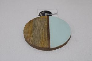 Wood Resin Coaster Resin Inlay Coaster Acacia Coasters <b>Table</b> Top Accessories Wooden <b>Table</b> <b>Mats</b> From Tradnary Pvt Ltd - Product Image 3