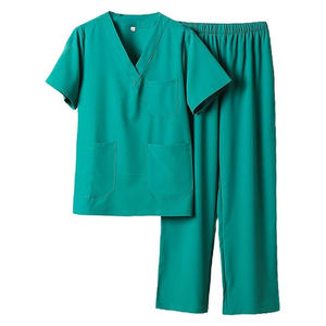 Uniformes Médicos Unisex con Cuello en V de Spandex para Hospital y Enfermería, Conjunto de Uniforme Médico para Mujer, Conjuntos de Uniformes de Enfermera Personalizados al por Mayor - Product Image 1