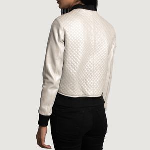 Moda Popular otoño chaquetas de cuero mujeres chaquetas de cuero para damas nuevo último diseño personalizado mujeres chaqueta de cuero genuino - Product Image 5