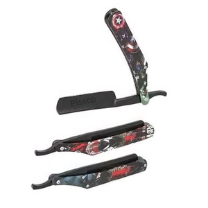 Navaja de Afeitar Plegable de Acero Inoxidable para Barba, Cejas y Cabello, Herramienta Profesional de Barbería, Maquinilla de Afeitar de Filo Recto - Product Image 3