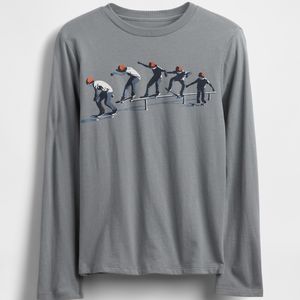 เสื้อยืดแขนยาวเด็กผู้ชายขายส่ง ปักโลโก้ได้ ผ้าฝ้ายเรียบ นุ่ม สวมใส่สบาย เสื้อยืดเด็กเล็ก - Product Image 6