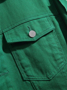 Chaqueta de Mezclilla de Lona para Hombre, de Invierno, Transpirable, de Secado Rápido, con Cuello Alto, Logotipo Frontal, Ligera, de Fabricante Confiable, en Oferta - Product Image 4