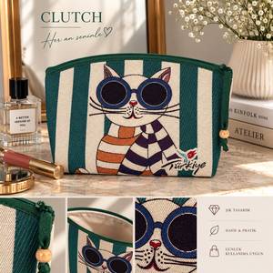DAFNI BIG PAZAR Hand Embroidery Printed Mini <b>Fabric</b> <b>Wallet</b> Bag for Women Mother's Day Promotional Apparel Model 577 - Product Image 5