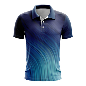 Polo en coton personnalisé avec impression intégrale pour hommes, vente en gros de chemises de course pour équipe de pit, t-shirts et polos pour garçons - Product Image 2