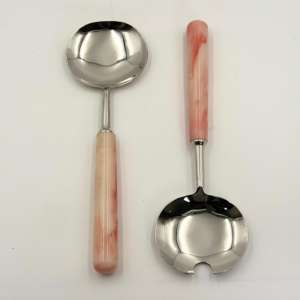 Ensemble de couverts en métal au design unique, lot de 2 avec manche en résine, pour la cuisine à domicile, ensemble de cuillères, fournisseur en gros à bas prix - Product Image 2