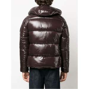 Veste matelassée et matelassée de grande taille hiver noire vente en gros col doublé épais poches personnalisées à l'intérieur des doudounes - Product Image 4