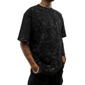 T-Shirt da Uomo in Puro Cotone Nero Intenso, Vestibilità Ampia, Stile Vintage, Casual, Streetwear, Morbida e Traspirante per Uso Quotidiano Urbano - Product Image 5