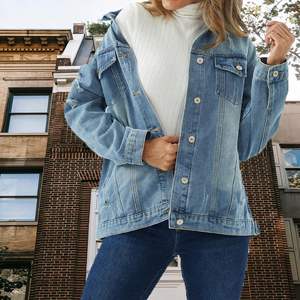 New Arrival Winter <b>Vintage</b> Washed Denim <b>Jacket</b> for Men 100% Cotton Breathable Casual Fashionable Front Logo Made in Pakistan - Product Image 6