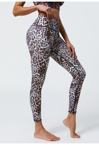 Entrenamiento Fitness Correr Cintura alta Sublimación Mujeres Gimnasio Pantalones Tiger Stripe Leopard Impreso Cintura elástica, Yoga Leggings Medias - Product Image 6