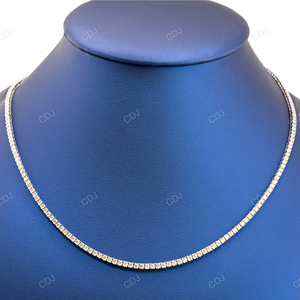 2mm 18Inch Moissanite <b>Silver</b> <b>Tennis</b> Chain Iced Out <b>Necklaces</b> for Women Men Jewelry Pass Tester Moissanite <b>Tennis</b> Chain <b>Necklaces</b> - Product Image 3