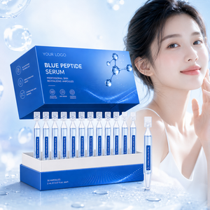เซรั่มบำรุงผิวหน้าสูตรทองแดงเปปไทด์สีน้ำเงินแบบใช้ครั้งเดียว OEM ผลิตภัณฑ์ดูแลผิวชุ่มชื้น รับผลิตแบบ OEM ODM บริการบรรจุภัณฑ์ตามสั่ง - Product Image 4