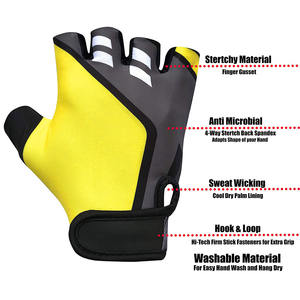 Guantes de entrenamiento para hombre Fitness Gym con protección de Palma Guantes de levantamiento de pesas para seguridad para bronceado - Product Image 5