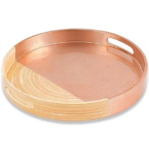 Bandeja de madera hecha a mano al por mayor de fábrica directa con acabado natural para fiestas, Plato decorativo para servir postres, bandeja para servir alimentos - Product Image 5
