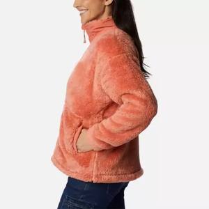 Quarter Zip <b>Sherpa</b> Wool Jacket With Hood Blank Wholesale Fleece Zip up Jacket Custom Men <b>Sherpa</b> Fleece Jacket Women - Product Image 5