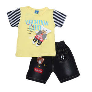 Traje de 2 Piezas para Bebé Recién Nacido - Amarillo - Product Image 3