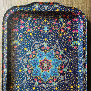 MDF Wooden <b>Enamel</b> Coated Design Serving <b>Tray</b> Hotels & Restaurant Kitchenware Table <b>Tray</b> High Quality - Product Image 1