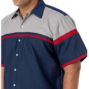 New Summer Short Sleeve Shirt Striped Plaid Men's Shirts Casual Workwear <b>Polo</b> Shirts Contrast Color - Product Image 6