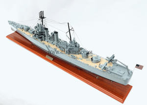 Gia Nhien Fabricant Approuvé Conception Personnalisée quantité minimale de commande Basse USS Philadelphia ARTISANAT EN BOIS-Maquette en bois - Product Image 3