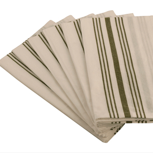 Serviette bistro 100% coton-Vert olive durable à séchage rapide tissé pour un usage domestique - Product Image 1