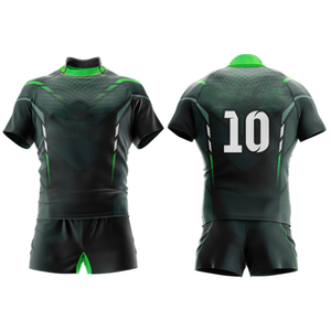 Uniforme de Rugby Sublimado Unisex, Nuevo, Cosido, con Diseño Impreso, Pantalones Cortos, Tallas Grandes, Transpirable, de Secado Rápido, 100% Algodón, Venta al Por Mayor - Product Image 1