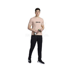 Camiseta Ligera con Cuello en V para Hombre, de Algodón Suave y Transpirable, para Gimnasio, Entrenamiento, Uso Casual y al Aire Libre - Product Image 1
