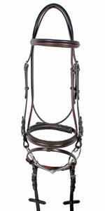 Galway Snaffle Bridle Finest Pure Diseñador ajustable Proveedores PACIENTE Canal vacío Deportes - Product Image 6