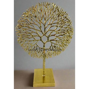 Escultura Decorativa de Metal Más Vendida con Base de Mármol, Objeto Fundido en Aluminio, Color Dorado, Estatua Hecha a Mano, Suministros de la India - Product Image 6