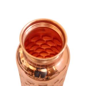 Botella de agua de cobre de alta calidad, pegatina Floral multicolor, características térmicas impresas para gimnasio, actividades al aire libre, beneficios de Metal - Product Image 5