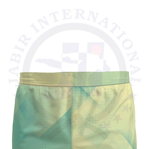 Pantalones cortos 100% poliéster satén secado rápido sublimación personalizada impresa cintura media elástica impermeable tejido de punto característica - Product Image 3