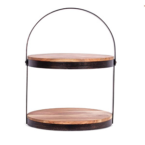 แท่นวางเค้กไม้3ชั้นทำด้วยมืองานทำด้วยมือที่ทำจากไม้ที่วางโชว์ขนมหวานแบบบุฟเฟต์ - Product Image 4