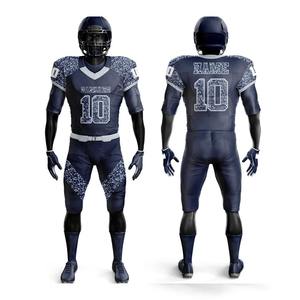 Uniforme de fútbol de poliéster 100% de excelente calidad para hombres, uniforme de fútbol para jóvenes y adultos, camiseta de fútbol americano personalizada - Product Image 5